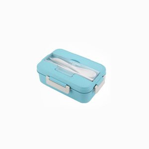 3-compartment Leak-proof Portable Food Grade Bento <b>Lunch</b> <b>Box</b> Heatable Freshness <b>Stackable</b> Single-tier Rectangle Plastic 0624 - Product Image 6