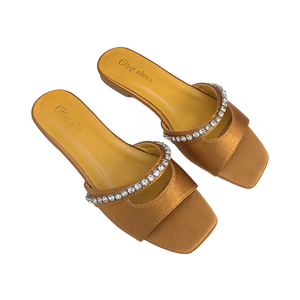 Sandalias Planas Elegantes con Punta Cuadrada para Mujer, Marca <span class=keywords><strong>Oleg</strong></span>, Transpirables, Abiertas, de Verano, Estilo Slip-On, Tendencia de Moda, Novedades para Primavera - Product Image 2