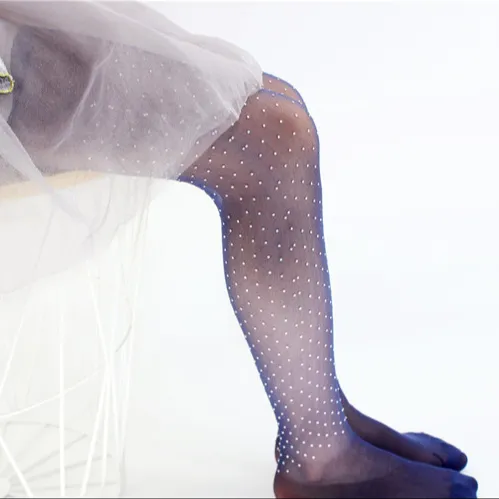 Pantyhose Ketat Anak Perempuan Dekorasi Desain Bintang Cetak Mode Gaya Baru