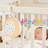 Machine à bruit blanc portable pour bébé avec veilleuse rechargeable, utilisation longue durée, connectée au téléphone, pour dormir