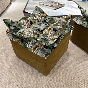 เก้าอี้โซฟาสไตล์มินิมอลจากอิตาลีที่วางเท้าทำจากผ้าหรูหราสำหรับบ้านห้องนั่งเล่นประตูทางเข้าท่าเรือปีใหม่เฟอร์นิเจอร์ - Product Image 5