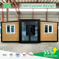 Maisonnette extensible populaire aux normes australiennes, type conteneur, 20, 30 ou 40 pieds, avec cuisine et salle de bain