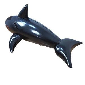 Flotteur de piscine Black Shark, chaise longue gonflable en forme de requin pour adultes, hommes, design animal cool, radeau de natation - Product Image 5