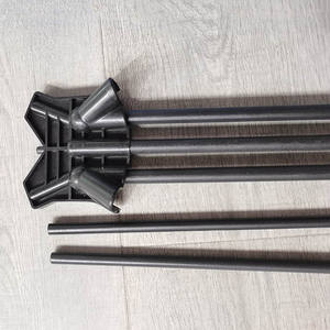 Support de bannière en X à hauteur réglable - Poteau télescopique de 3 à 6 pieds, base lestée au <span class=keywords><strong>sable</strong></span>, résistant aux intempéries, résistant aux chocs, utilisation intérieure/extérieure - Product Image 6