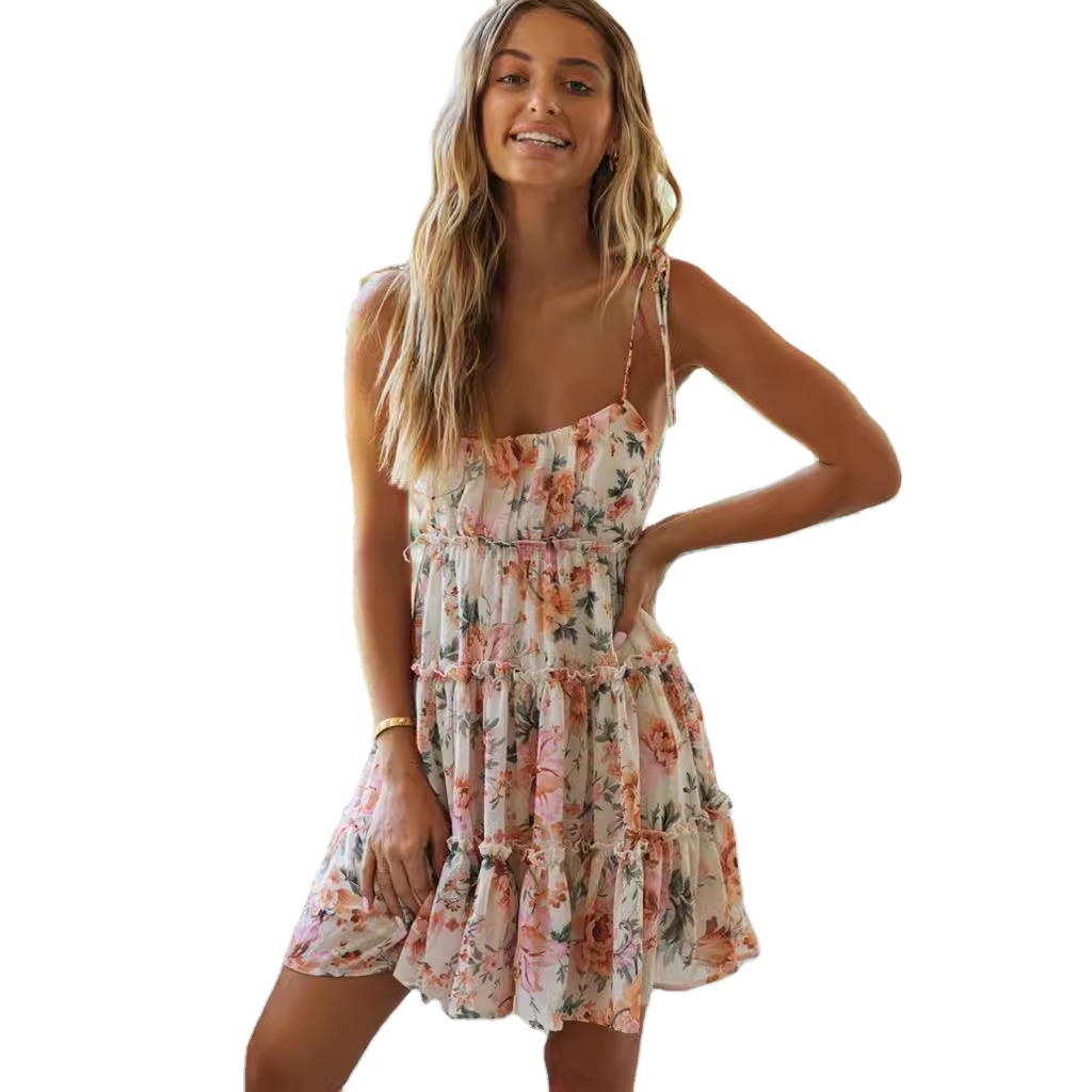Summer Dresses Woman Floral Print Satin Cami Dress Vacation Woman Beach Dress 2024| Alibaba.com Summer Dresses Woman Floral Print Satin Cami Dress Vacation Woman Beach Dress 2024| Alibaba.com