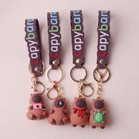 Porte-clés Capibala, pendentif de sac à dos étudiant, motif dessin animé mignon, requin, souris, poupée, exquis et très esthétique