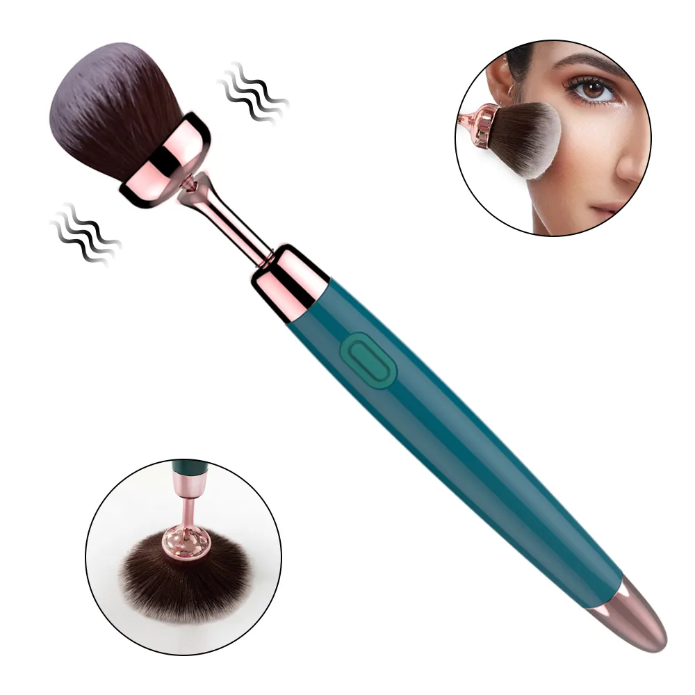 Desain baru isi ulang 10 mode sikat Makeup bergetar Vibrator pena rias Vibrator mainan seks Vibrator produk dewasa untuk wanita