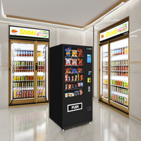 Mesin penjual otomatis untuk makanan dan minuman mesin penjual otomatis Kombo mesin penjual otomatis layar sentuh sistem Android
