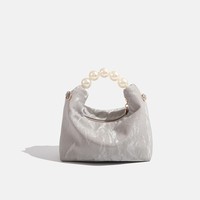 Sac à main pour femmes avec perles Luxury Design Pearl Handbag Ladies PU Leather Shoulder Bag