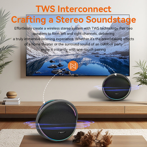 Enceinte portable X16 150W avec basses puissantes, dynamique, TWS, lumière RVB et construction robuste pour la <span class=keywords><strong>plage</strong></span> et le camping - Product Image 6