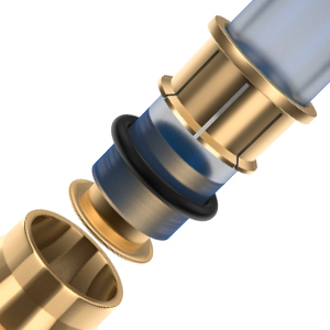Raccords à pousser en laiton forgé approuvés D.O.T. Boeray 300 PSI -65~+200 RP1009 pour systèmes d'air industriels de camions, garantie d'un an - Product Image 4