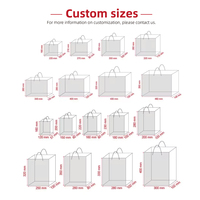 Sacs d'emballage pour vêtements de luxe personnalisés, sacs en papier kraft blanc avec poignées, sacs de shopping durables, machine de fabrication