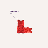 Gummies de mélatonine pour enfants certifiées GMP, marque privée OEM, véganes, saveur naturelle de framboise, 1 mg, complément alimentaire pour favoriser le sommeil des enfants