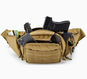 ブラックバットファニーパック戦術的なブラックウエストバッグ究極のアウトドアアドベンチャーギア隠しキャリーウエストバッグ - Product Image 3