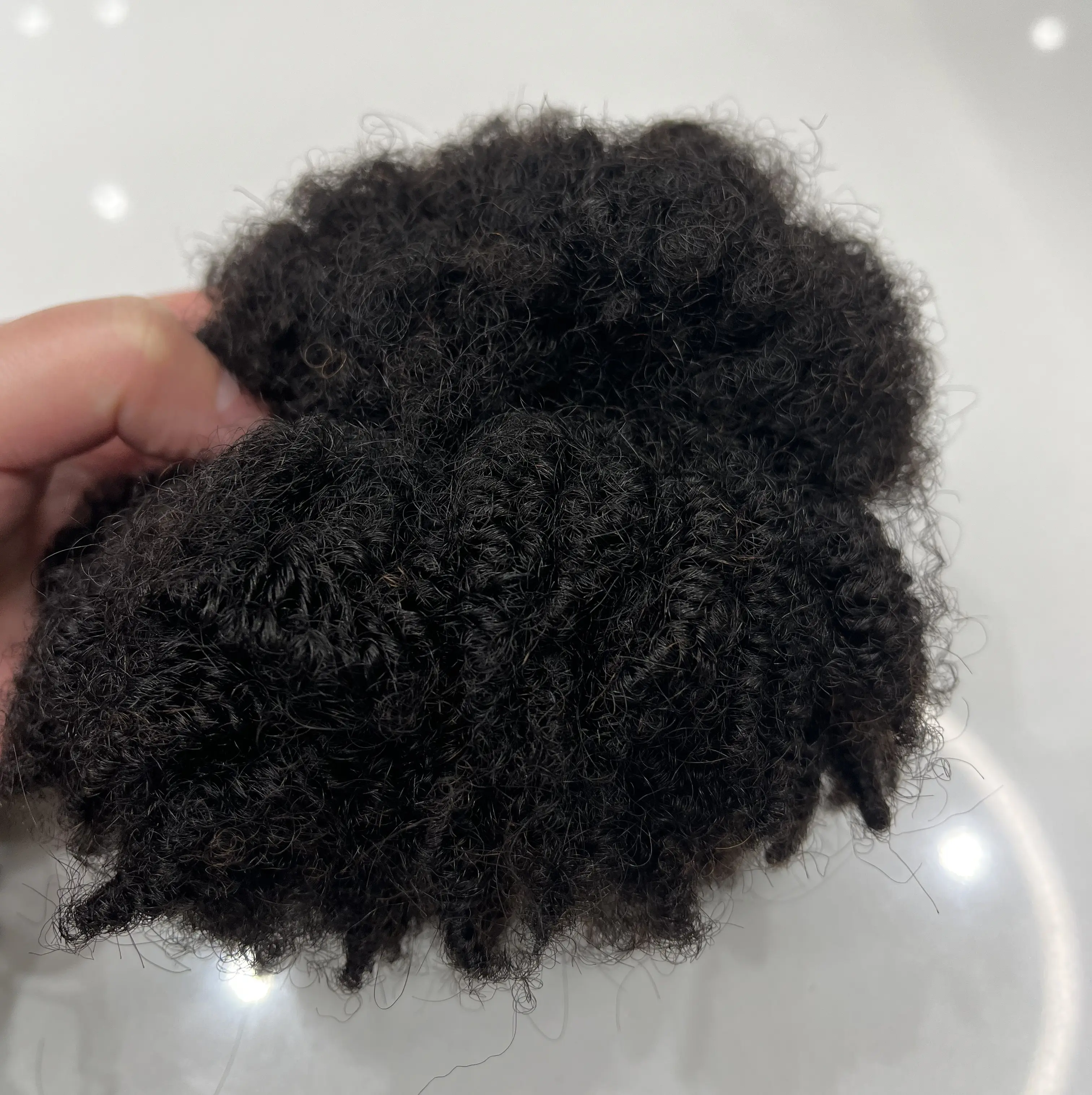 Top Grade 100% vergine brasiliana alla rinfusa capelli umani naturali 4B 4C Afro crespo ricci alla rinfusa capelli umani per intrecciare