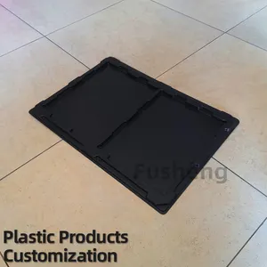 Custom Black Vacuum Forming Plastic Turnover Component Tray PS Cover Blister Packaging Insert Tray Inner Bracket Thermoforming