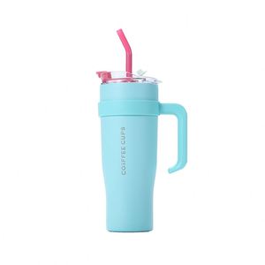Custom 40oz Stainless Steel <b>Large</b> Capacity Water Cup Portable Car Water Cup Portable Men's and Women's Straw Thermos Cup - Product Image 5