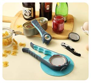 Abrelatas para personas mayores con manos débiles y artritis, abridor de botellas multifunción 5 en 1, abridor de tapas, abridor de goma antideslizante - Product Image 5