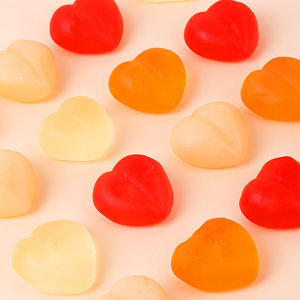 ผู้ผลิตลูกอมกัมมี่จีน ขายส่งลูกอมรสผลไม้รวมแบบฮาลาล หลากสีสัน รูปหัวใจ - Product Image 1