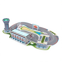 Puzzle de circuit de course en mousse 3D à assembler soi-même avec accessoires de voiture en métal, jouet éducatif pour enfants