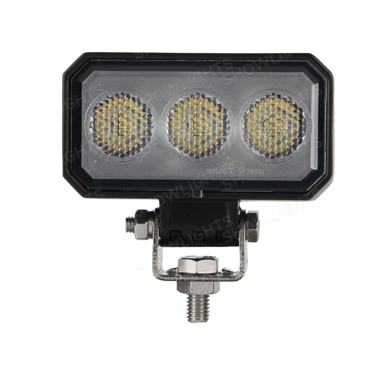 12V 24V Super Bright IP67 3 Inch 12W Flood Beam Rectangle Tractor Work Light Overheat protection Led Work Light Car for Trailer
