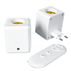Aulipur E27 Night عرض رائع حامل مصباح بجهاز تحكم عن بعد نمط لولبي من مادة الكمبيوتر - Product Image 1
