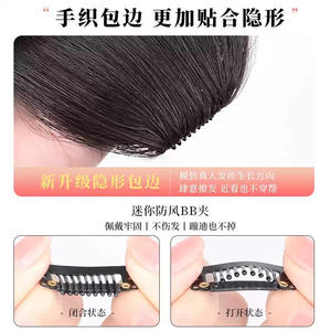 Lh131 17 Peluca con flequillo para mujer, fibra Kanekalon, encaje 13x4, línea de cabello natural transparente, ligera, para cualquier forma de rostro - Product Image 2