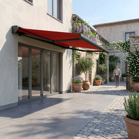 Tenda da Sole Motorizzata a Braccio Pieghevole a Cassonetto Completo per Balcone di Appartamento con Opzione Luce LED Integrata