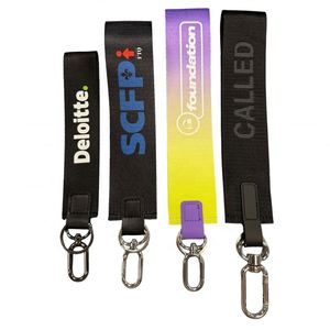Durable Custom Printed <b>Polyester</b> Two Carabiners Hook Strap Multi-Functional Key Holder <b>Lanyard</b> with Digital Printing - Product Image 2