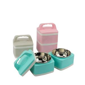 Étiquette personnalisée 1-3 l'école bento boîte à lunch isolé en acier inoxydable alimentaire tiffin conteneurs avec sac - Product Image 4