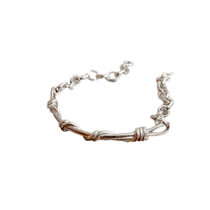 Handmade Vintage Christian 925 Sterling Silver Braided Chain Bracelet <b>Bangles</b> for Women Luxury Jewelry Gift Party Wholesale - Product Image 2