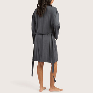 Setelan Baju Tidur Wanita Bambu Grosir, Gaun Tidur Lengan Panjang, Kimono Piyama 2 Potong, Pakaian Santai - Product Image 3