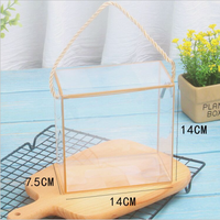 Kotak Plastik PVC PET PP Transparan Jual Laris dari Produsen, Kotak Hadiah Lipat DPET Portabel untuk Permen/Kue dengan Logo Kustom