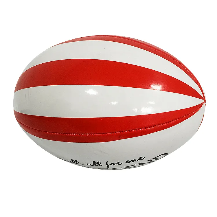 Высокое качество Размер 5 Пользовательский логотип ПВХ регби мяч американский футбол