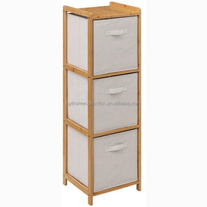 <span class=keywords><strong>Cassettiera</strong></span> portaoggetti in tessuto di bambù Clean Look SYT per angolo d'ingresso, organizer con cassetti in cartone per angolo corridoio - Product Image 2