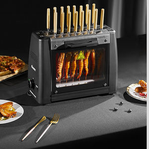 Barbecue sans fumée, brochettes rotatives automatiques, rôtissoire électrique de table avec 16 brochettes - Product Image 5