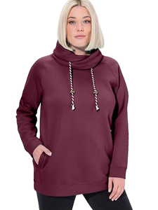 เสื้อฮู้ดดี้โอเวอร์ไซส์ผู้หญิงผ้าเจอร์ซีย์ใส่สบายระบายอากาศดีไซส์ใหญ่พิเศษสำหรับฤดูใบไม้ร่วง ขายดี - Product Image 3