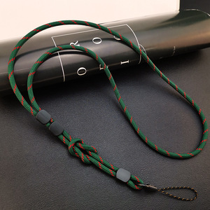 Long-style Hanger Cord Adjustable Woven <b>Polyester</b> <b>Lanyard</b> Necklace With Simple Dual-Function Detachable Hanging Cord - Product Image 6