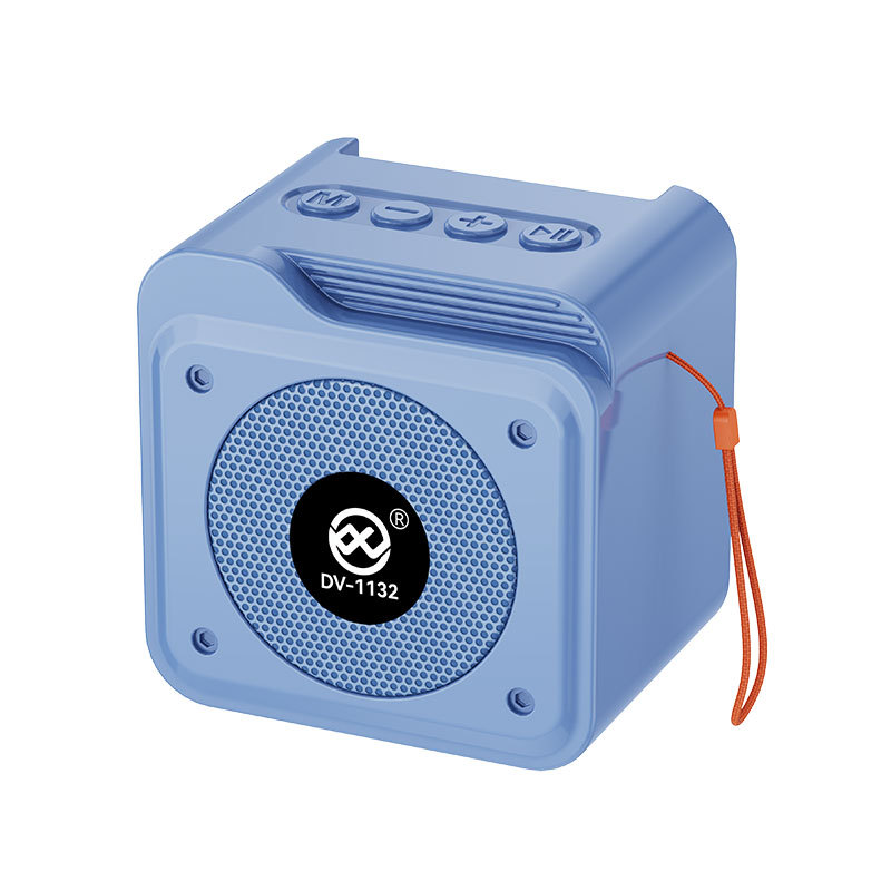 Mini haut-parleur transfrontalier-dv-1132-bleu