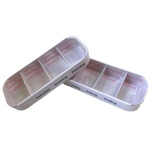 Nouveau produit, boîte à pilules mensuelle en plastique portable, facile à ouvrir, 28 compartiments - Product Image 4