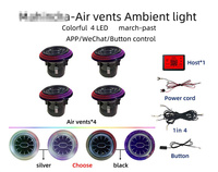 Haut-parleur tweeter rotatif 3D à LED 64 couleurs pour éclairage d'ambiance intérieur de voiture indienne