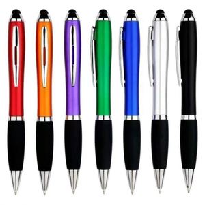 Custom Logo with Stylus Ballpoint <b>Pen</b> Plastic Promotion Ballpen with Personalized Design Paint Coating Twist <b>Pen</b> - Product Image 2