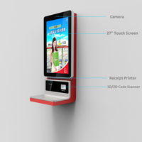 Kiosque de paiement en libre-service Android 27 pouces pour supermarchés, centres commerciaux, vente au détail, kiosque personnalisé avec écran tactile, fabricant