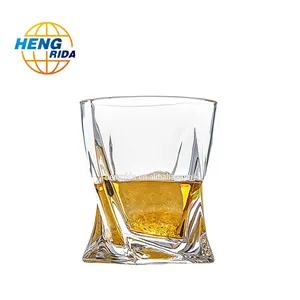 Büküm viski noser cam bardak boş cam şişe viski likör tedarikçileri şarap bardağı