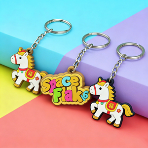 Porte-clés en PVC personnalisé, forme sur mesure, en caoutchouc souple 3D, silicone, polychlorure de vinyle, embossé, création originale du producteur. - Product Image 5