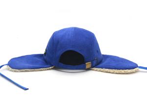 หมวกแบบมีที่ปิดหู5แผงผ้าลูกฟูกหมวกสแน็ปแบ็กสำหรับฤดูหนาวอบอุ่นปักโลโก้ได้ตามต้องการ - Product Image 6