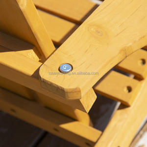 Chaise Adirondack - chaise d'extérieur en bois massif - chaise de salon d'extérieur résistante aux intempéries pour bord de piscine et jardin - Product Image 2