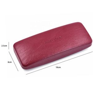 תיק עור אופנתי משקפיים מעור עם לוגו מתכת מותאם אישית משקפיים אופנתיים - Product Image 3