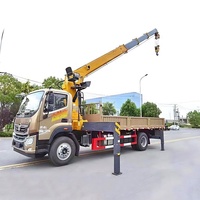 Grue télescopique montée sur camion de 5 tonnes, 6,3 tonnes, 8 tonnes, 10 tonnes, 16 tonnes à vendre