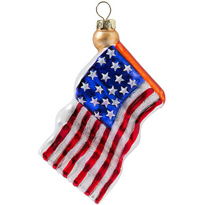Adornos Navideños <span class=keywords><strong>de</strong></span> Cristal Pintados a Mano <span class=keywords><strong>de</strong></span> Alta Calidad con la Bandera Estadounidense y <span class=keywords><strong>el</strong></span> Tío Sam, Resistentes al Agua, Personalizables para <span class=keywords><strong>Navidad</strong></span> - Product Image 2